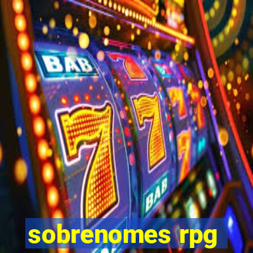 sobrenomes rpg